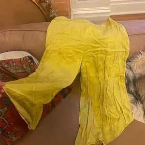 Zara satin capri